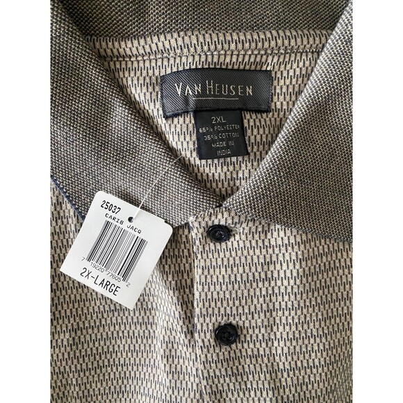 Men’s Collared Shirt Van Heusen 2XL NWT - Picture 3 of 3